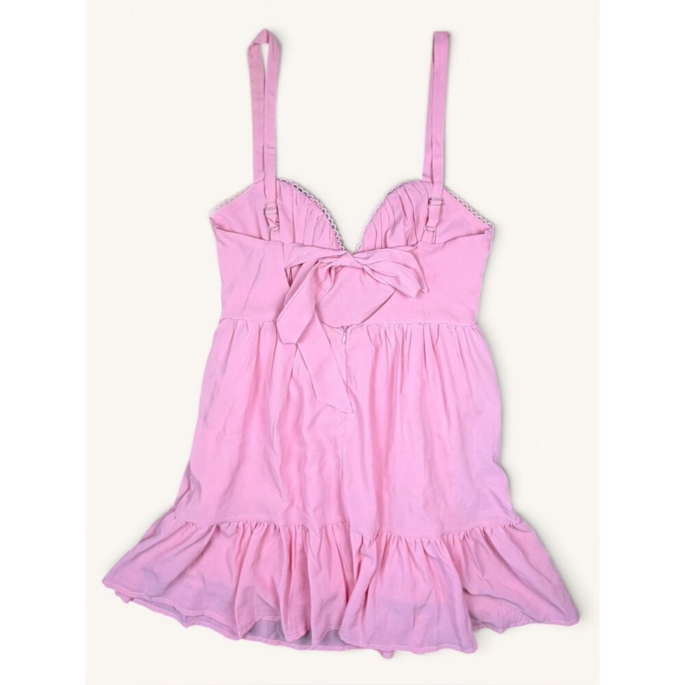 Princess Polly Pink Babydoll Mini Dress Size 4 - Picture 2 of 6